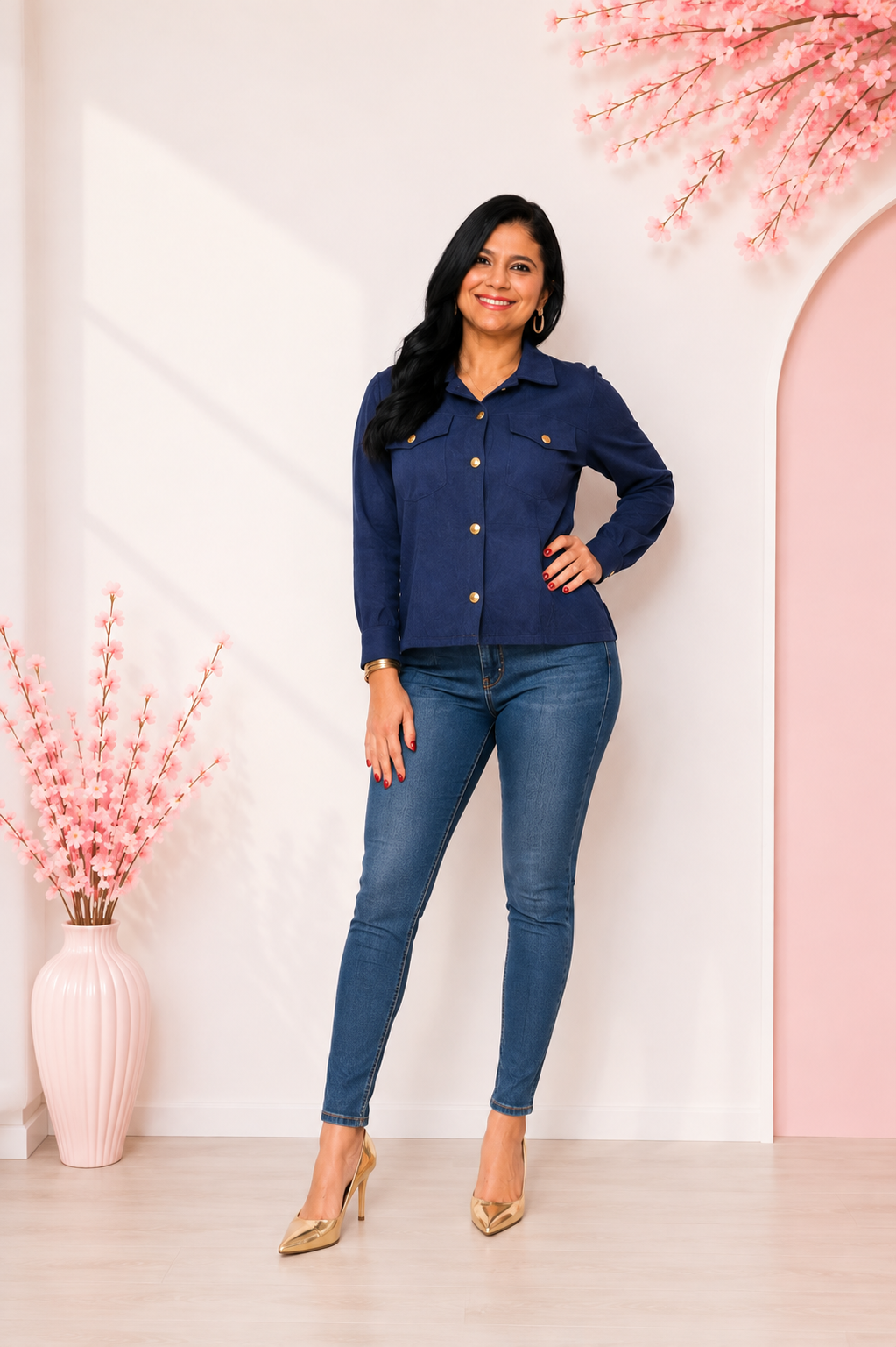 Camisa Cotele Azul